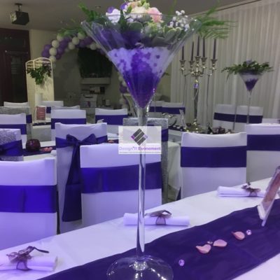 Vases martini mariage